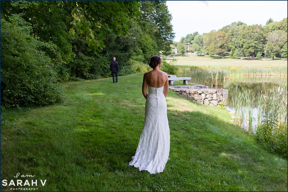 John Pierce House Lincoln, Massachusetts MA Wedding Photographer First Look