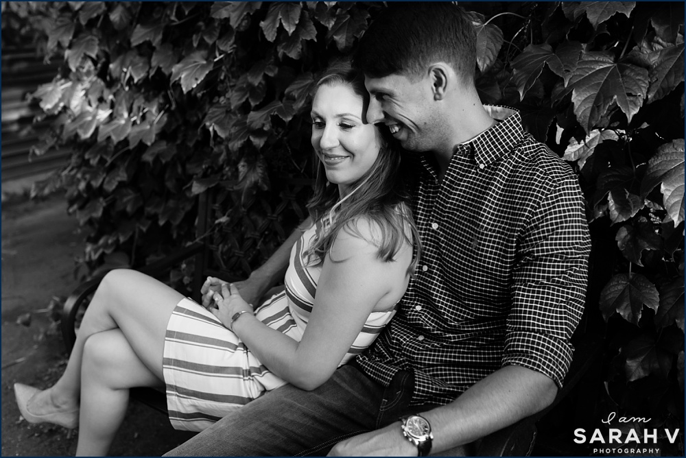Portsmouth New Hampshire Engagement Session Prescott Park Image / I AM SARAH V Photography