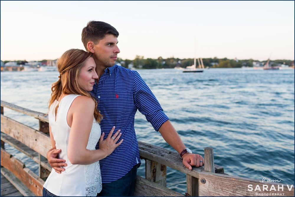 Portsmouth New Hampshire Engagement Session Prescott Park Image / I AM SARAH V Photography