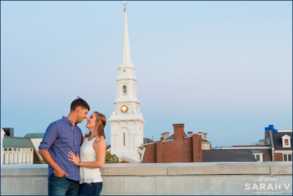 Portsmouth New Hampshire Engagement Session Prescott Park Image / I AM SARAH V Photography