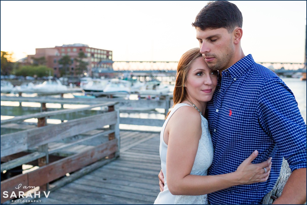 Portsmouth New Hampshire Engagement Session Prescott Park Image / I AM SARAH V Photography