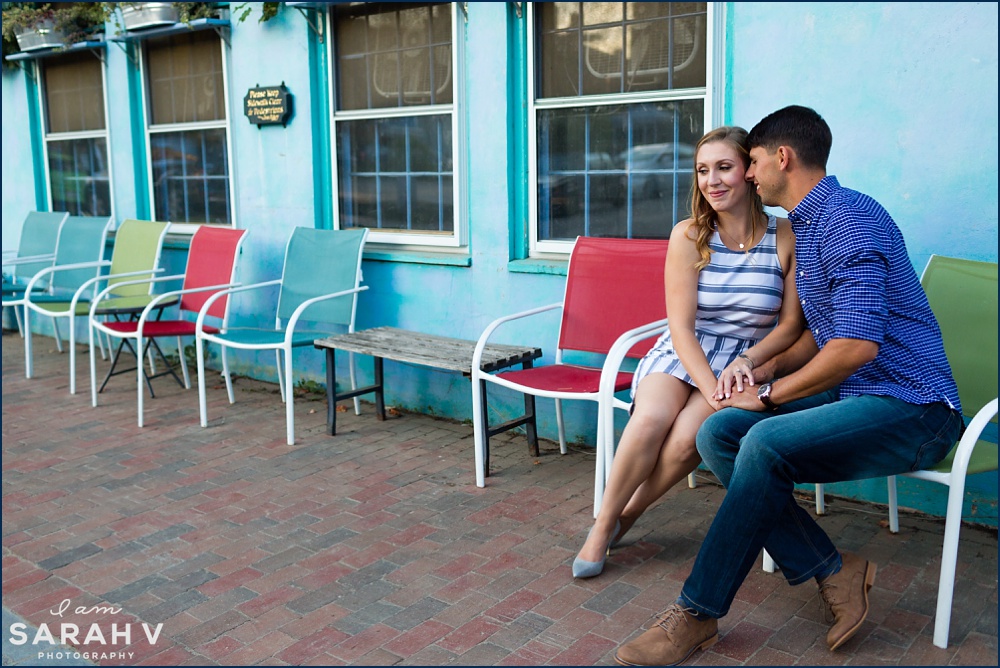 Portsmouth New Hampshire Engagement Session Prescott Park Image / I AM SARAH V Photography