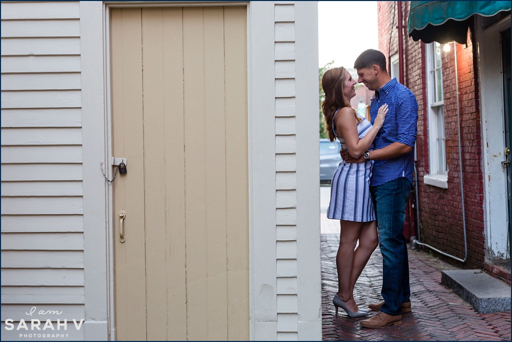 Portsmouth New Hampshire Engagement Session Prescott Park Image / I AM SARAH V Photography
