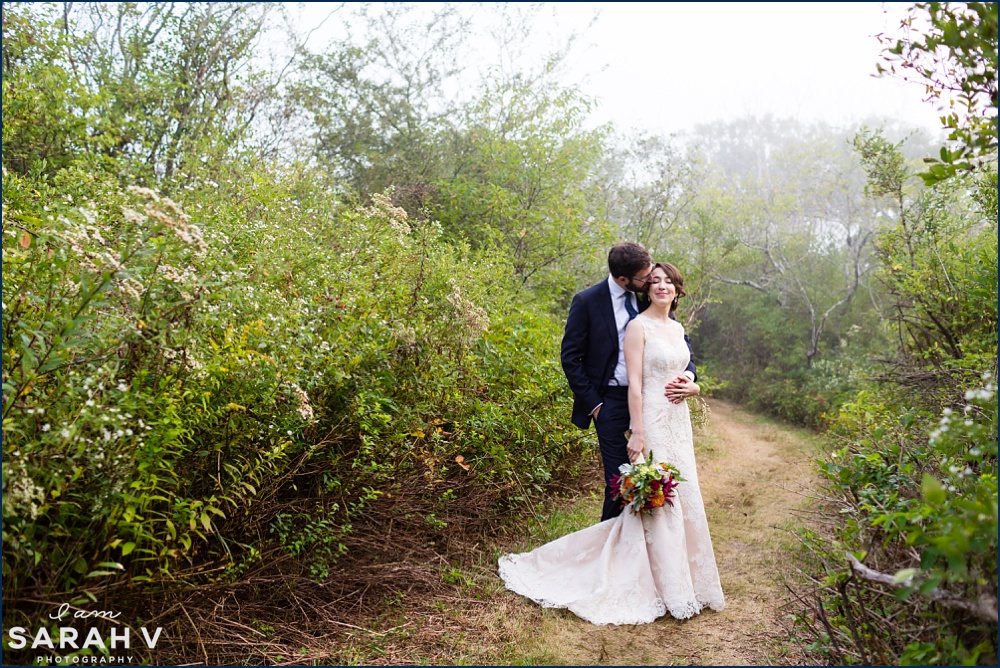 Kettle Cove Maine Wedding Photographer Chuppah Fog Image / I AM SARAH V Photography