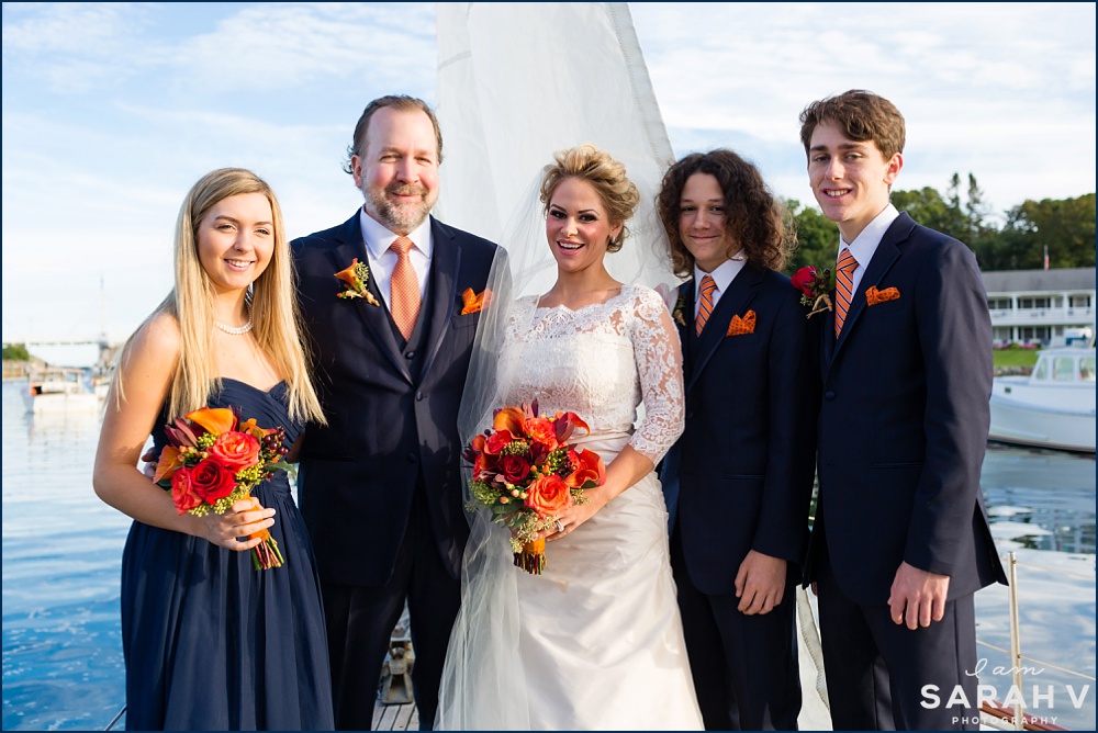 Ogunquit Southern Maine Sailboat Wedding Silver Linings Perkins Cove Photo