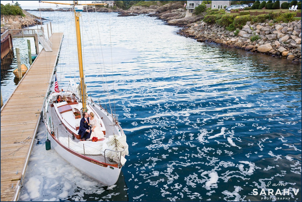Ogunquit Southern Maine Sailboat Wedding Silver Linings Perkins Cove Photo