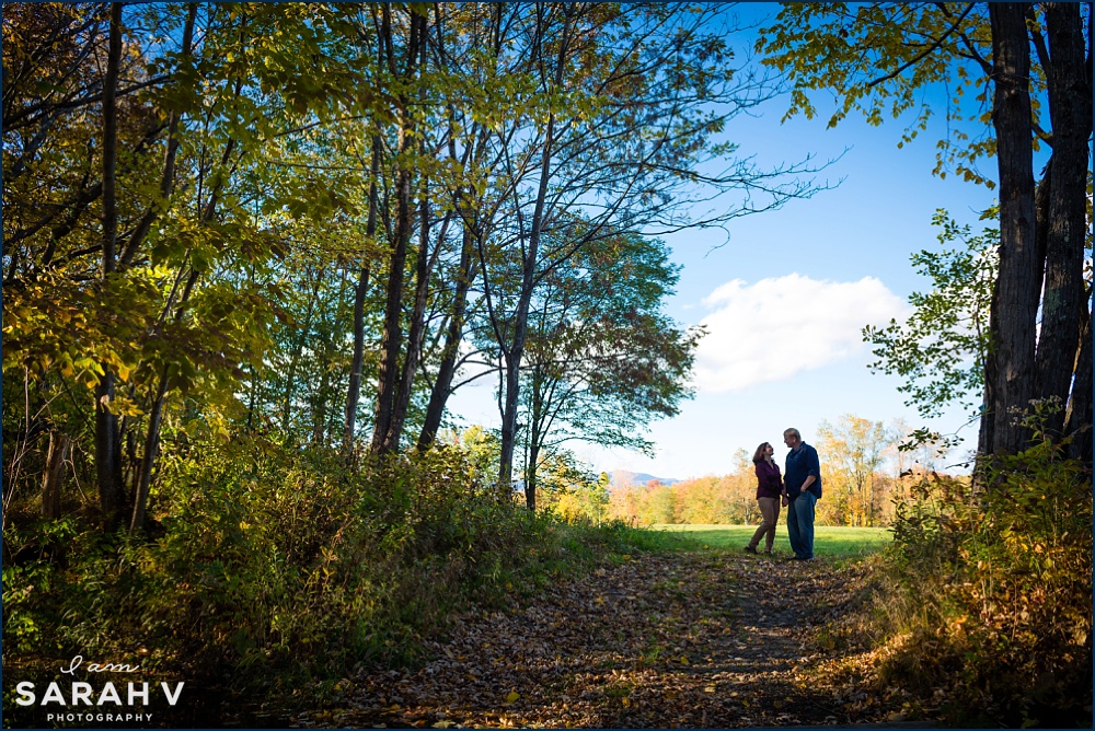 North Conway Engagement Session Photographer Mountains Fall New Hampshire Image / I AM SARAH V Photography