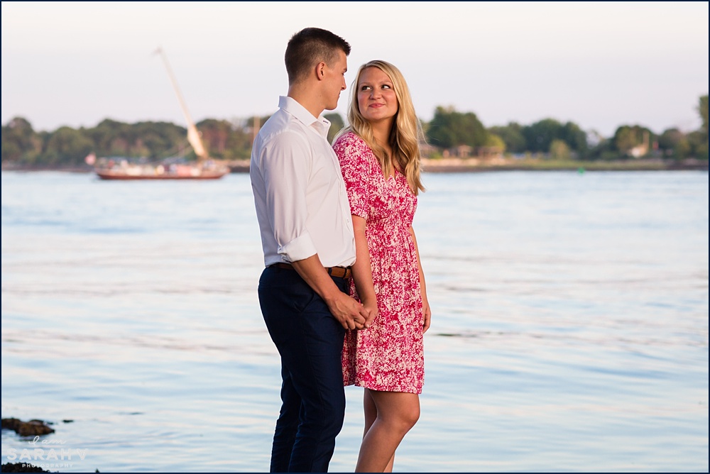 Portsmouth New Hampshire Engagement Session Maine Wedding Photographer Photo / I AM SARAH V Photography