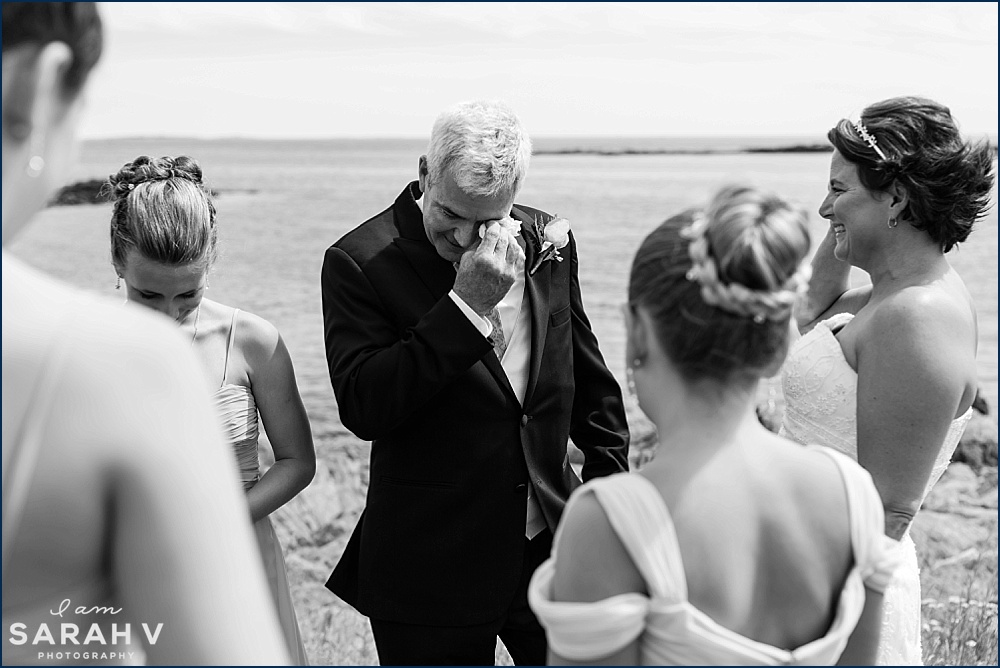 Fort Foster Kittery Maine Wedding First Look - Southern Maine I AM SARAH V Photography