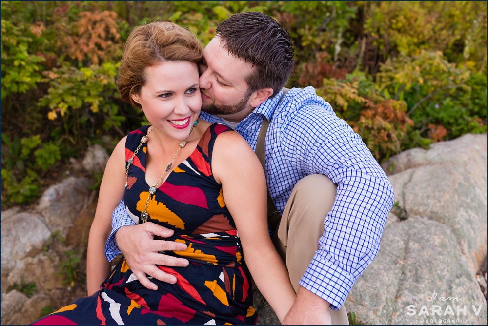 Kennebunkport Southern Maine Engagement Session Ocean