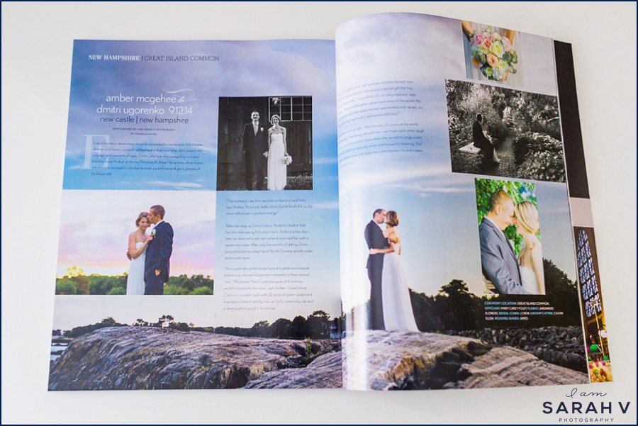 NH Elopement in Southern New England Destination Wedding Magazine Image