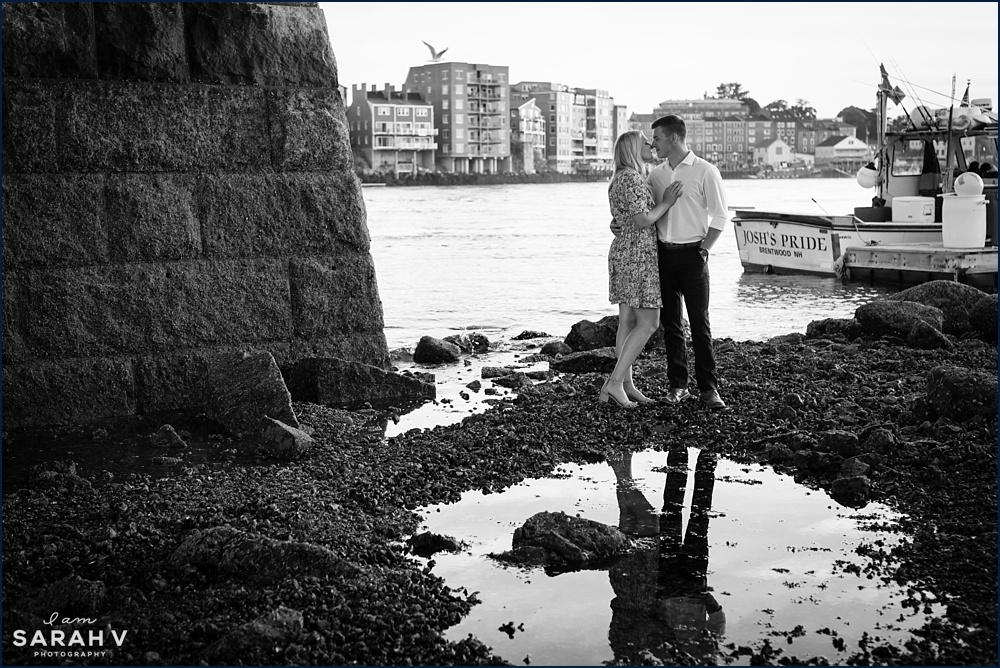 Portsmouth New Hampshire Engagement Session Maine Wedding Photographer Photo / I AM SARAH V Photography