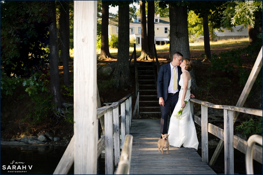 Newcastle Maine Wedding Photographer Walpole Chapel Intimate Backyard Wedding Photo / I AM SARAH V Photography