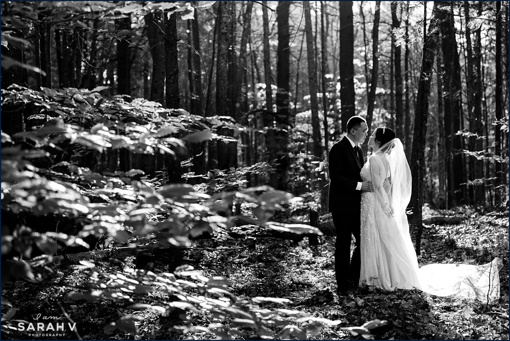New Castle NH Elopement Wedding Photographer Elope Little Harbor Rye New Hampshire Woods Fall Ocean Photo / I AM SARAH V Photography