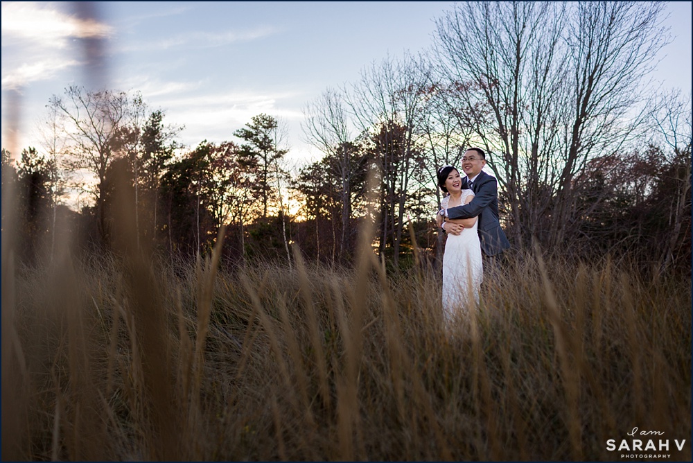 New Castle NH Elopement Wedding Photographer Elope Little Harbor Rye New Hampshire Woods Fall Ocean Photo / I AM SARAH V Photography
