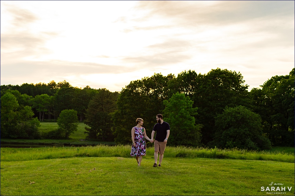 New Hampshire Wedding Photographers Wagon Hill Farm Durham NH Dover Outdoor Engagement Session