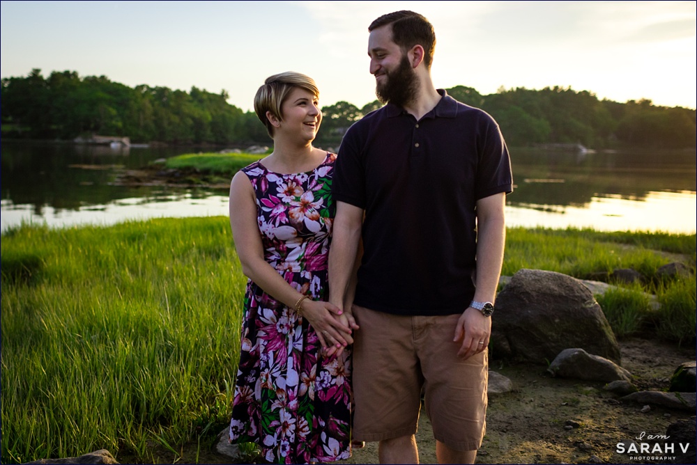 New Hampshire Wedding Photographers Wagon Hill Farm Durham NH Dover Outdoor Engagement Session NH by the water