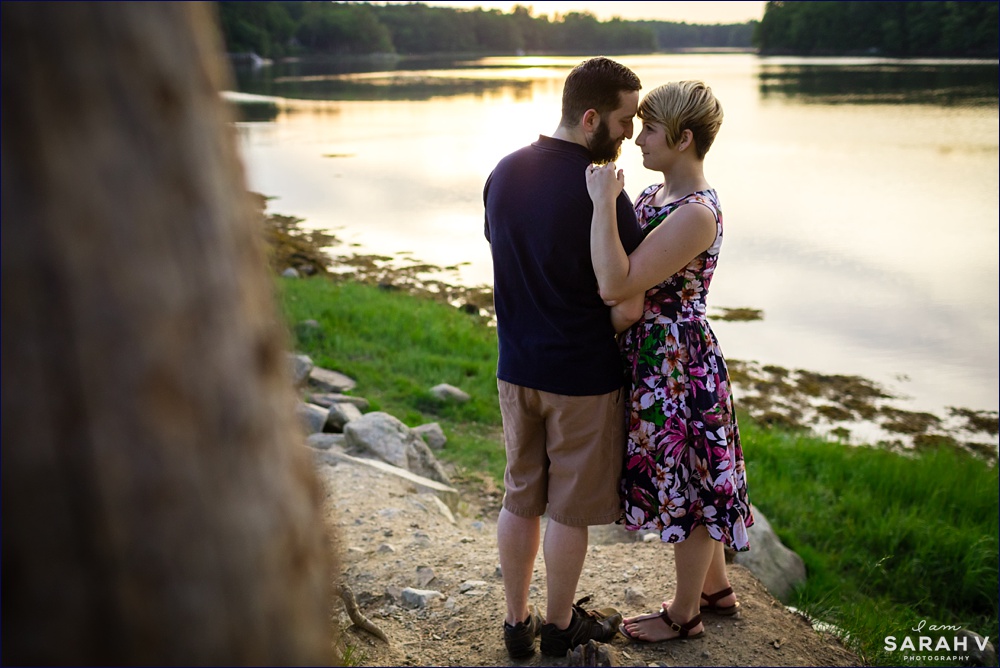 New Hampshire Wedding Photographers Wagon Hill Farm Durham NH Dover Outdoor Engagement Session NH Water