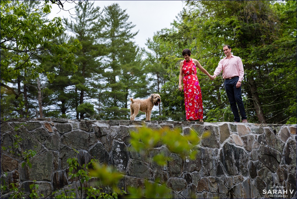 Stone Bridge Maudslay State Park Newburyport, MA Maine Wedding Photographers Engagement Session Woods Waterfalls / I AM SARAH V Photography