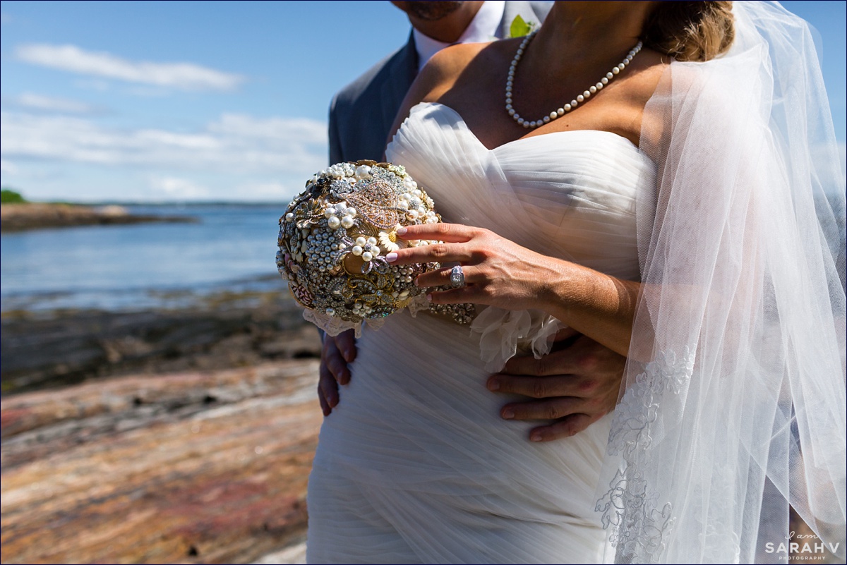 Harpswell Maine Wedding Photographers Midcoast Coastal Outdoor Ocean Bride Groom Portraits Photo / I AM SARAH V Photography