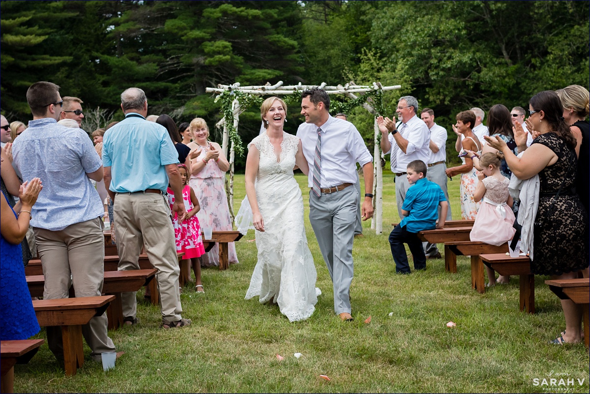 The Preserve New Hampshire Wedding Photographer NH Mt. Chocorua in Tamworth Lake Woods Greenery Ceremony on the lawn