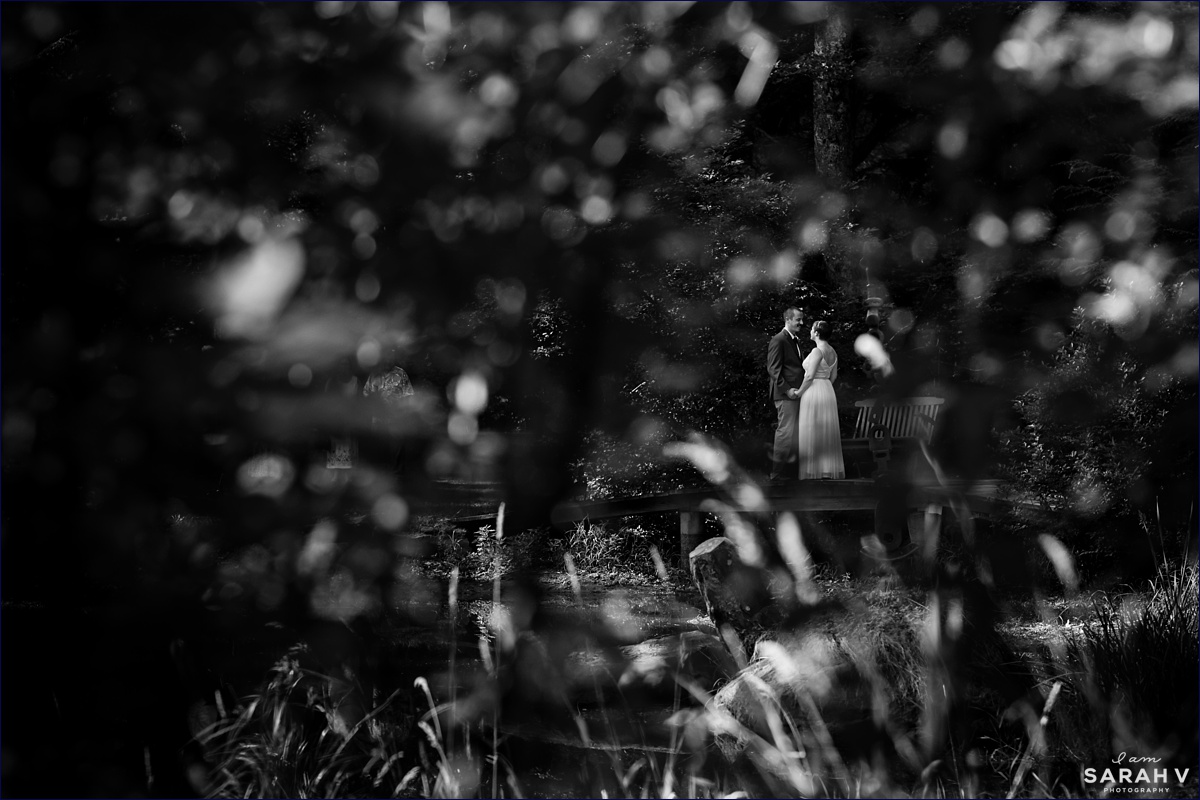 Bedrock Gardens New Hampshire Elopement Photographer Lee NH Bride Groom portraits outdoor elope photo woods