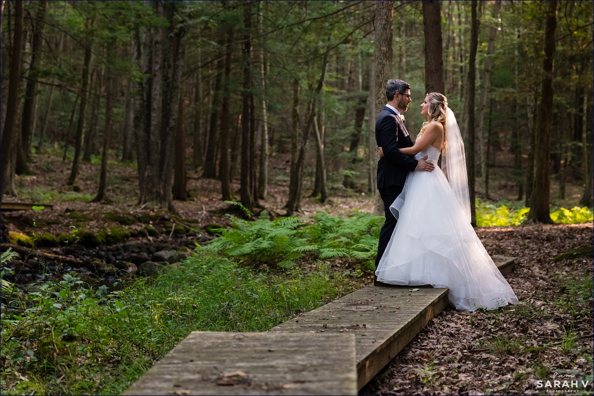 Alnoba New Hampshire Wedding Photographers Kensington NH Bride Groom Portraits Woods Outdoors Renewable Photo / I AM SARAH V Photography
