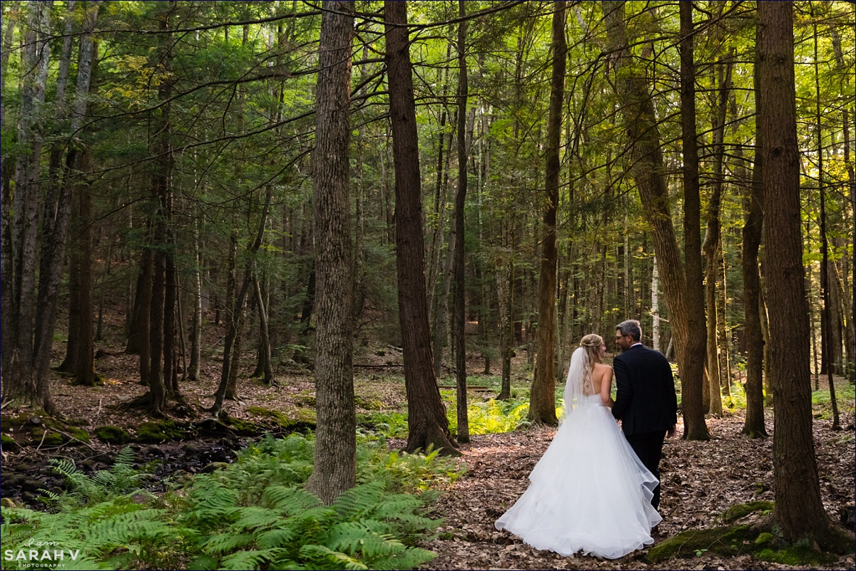 Alnoba New Hampshire Wedding Photographers Kensington NH Bride Groom Portraits Woods Outdoors Renewable Photo / I AM SARAH V Photography