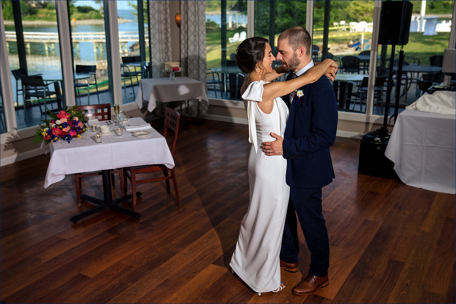 The first dance on the floor at Dockside Guest Quarters