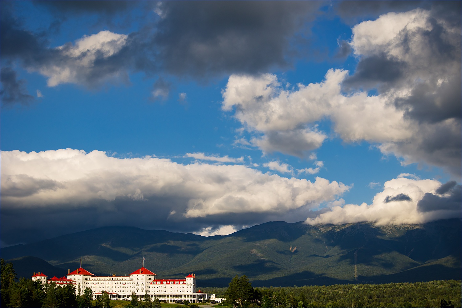 Omni Mount Washington Resort hotel in Bretton Woods New Hampshire on the wedding day