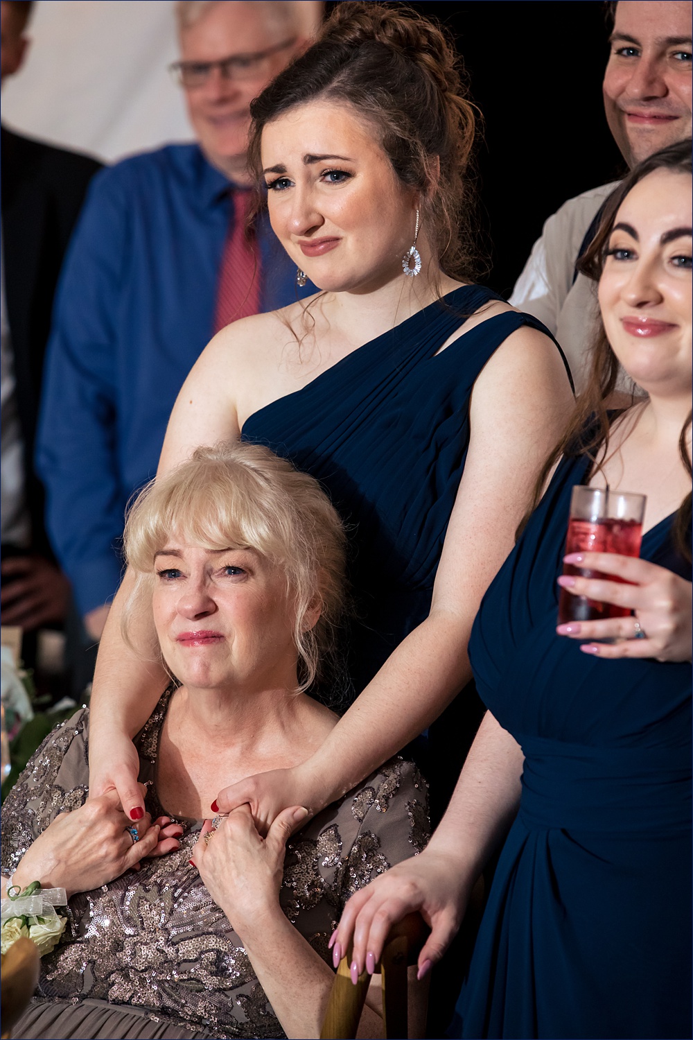 Mother of the bride and her daughter get emotional