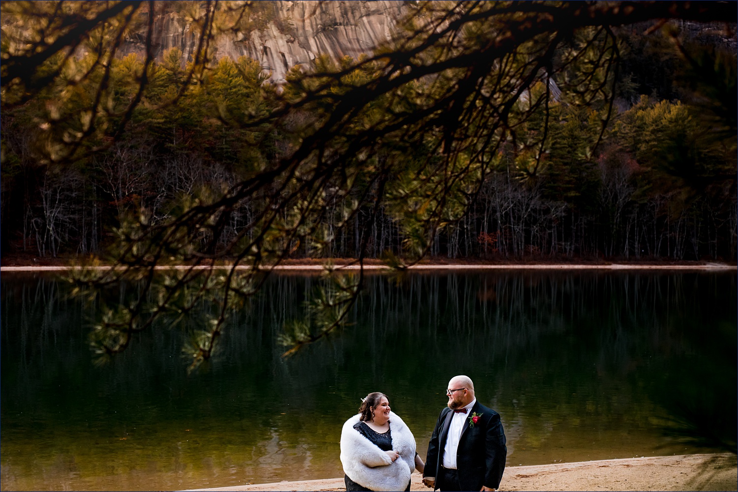 The couple at Echo Lake NH