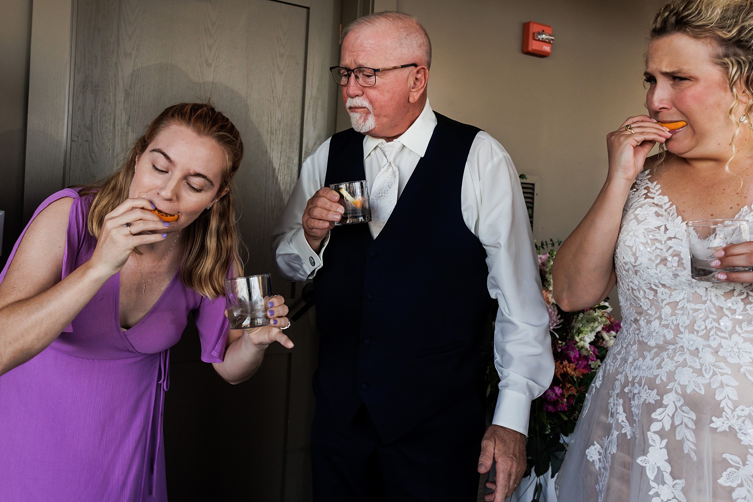 Some shots with family on the wedding day in Maine