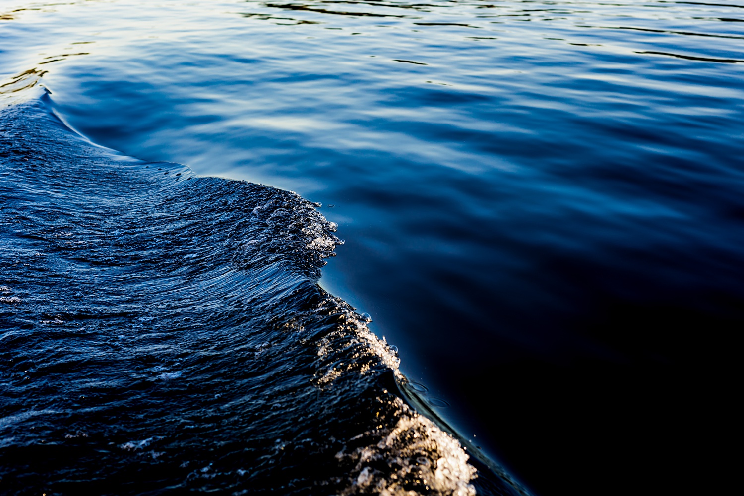 The calm Sebago Lake in Maine