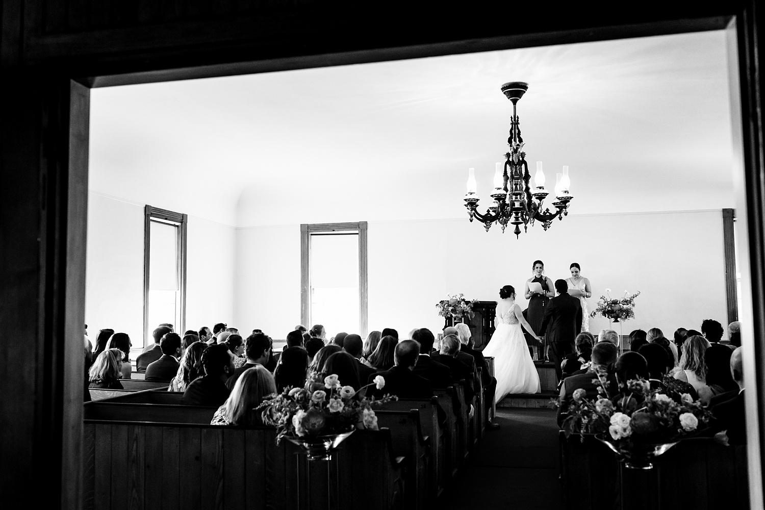 The ceremony in Cape Elizabeth Maine at Spurwink Church