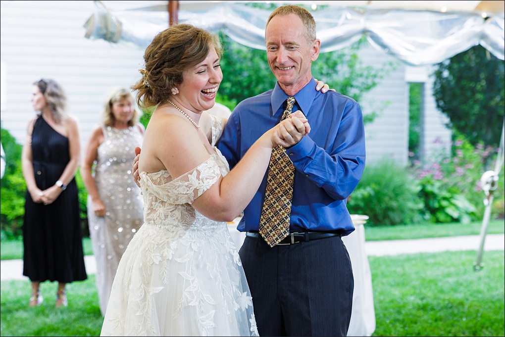 Dancing with dad on the wedding day